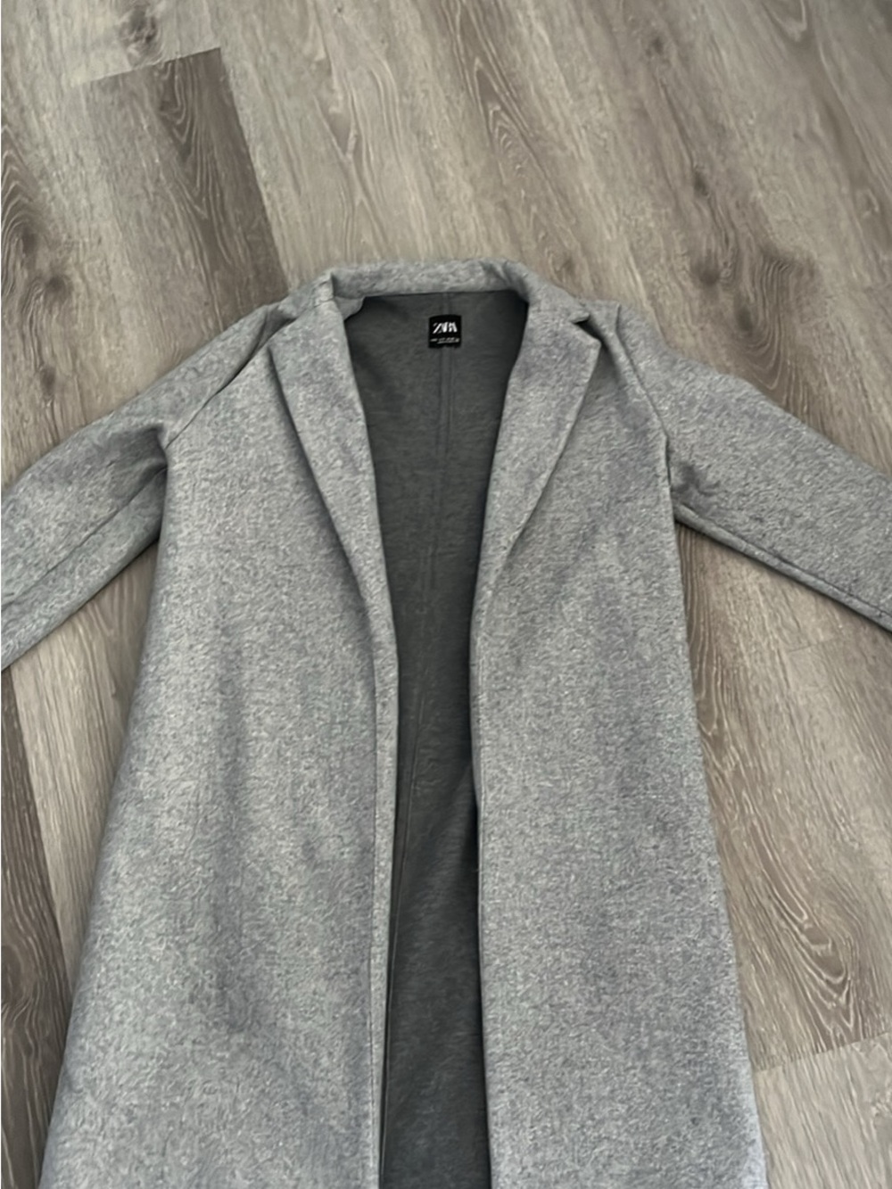 Zara Light Grey Long Trench Coat